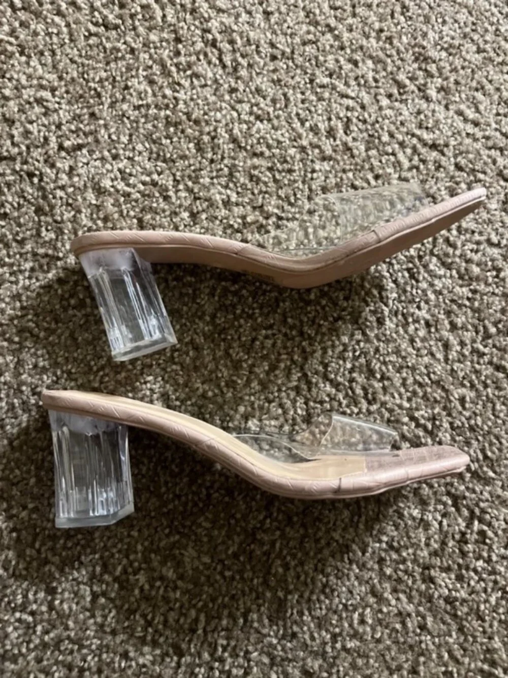 Clear sandals